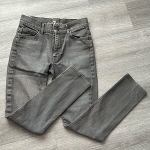 7 For All Mankind Gwenevere Gray Denim Jeans Sz 27
